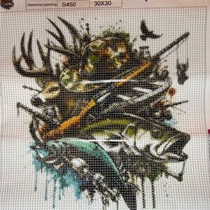 314- Wildlife Hunting and Fishing Diamond Painting Kit